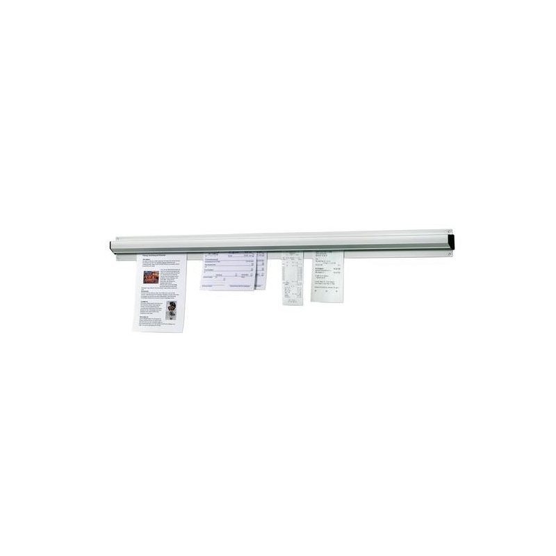 Porte-bons De Commande Autocollant En Aluminium Noir 30 Cm - Support Pour Tickets De Cuisine, Bar, Bureau - 2 Pièces