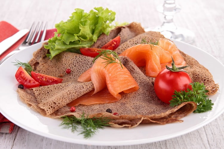 Galettes bretonnes au saumon fumé