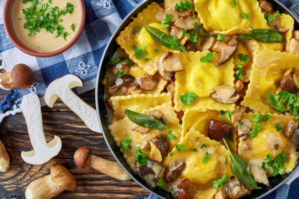 Ravioles aux champignons
