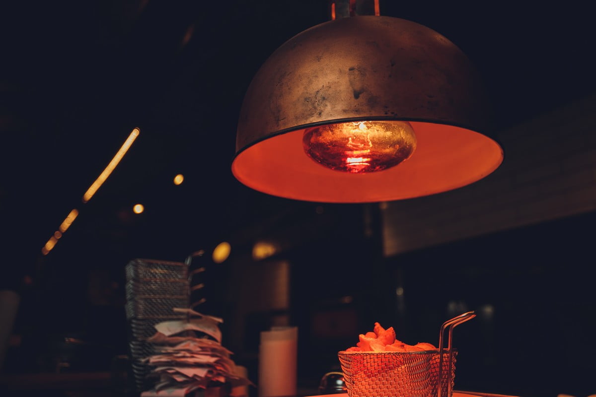 Lampe chauffante