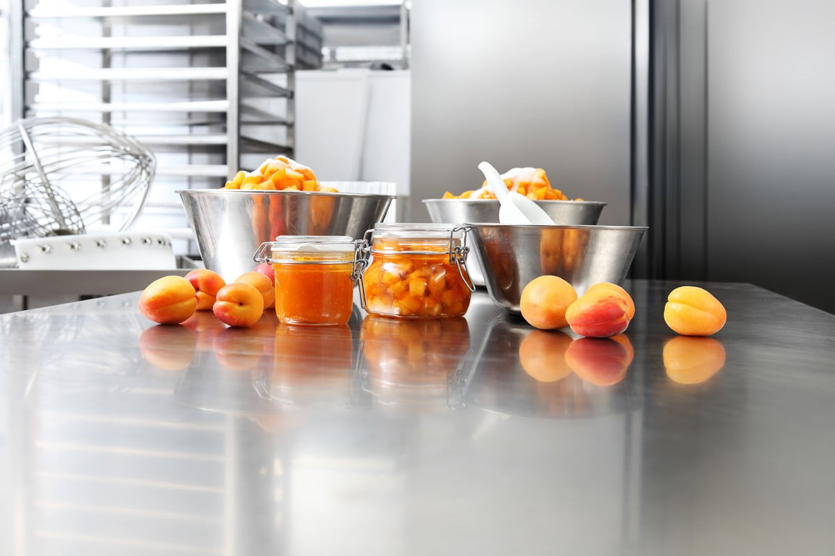 Plan de travail inox