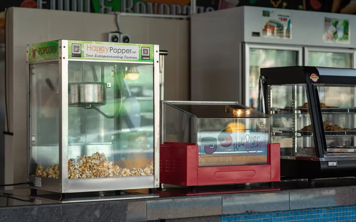 Machine à pop corn : Fonctionnement