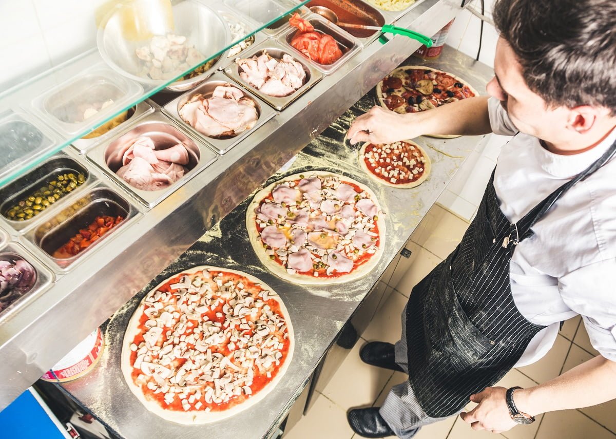 table à pizza