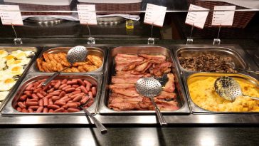 buffet chauffant.
