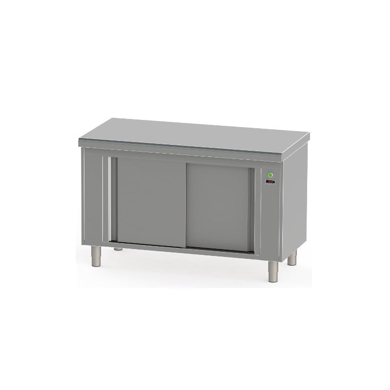 meuble chauffant en inox