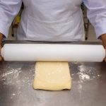 tour patissier en inox.
