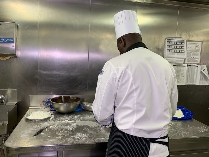 tour pâtissier inox