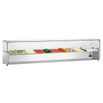 Vitrine Réfrigérée Saladette à Ingrédients - 9 bacs GN 1/3 - Largeur 2m VRX2000380 - Iceshop