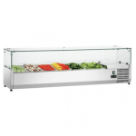 Vitrine Réfrigérée Saladette à Ingrédients - 8 bacs GN 1/4 - Largeur 1.8m VRX1800330 - Iceshop