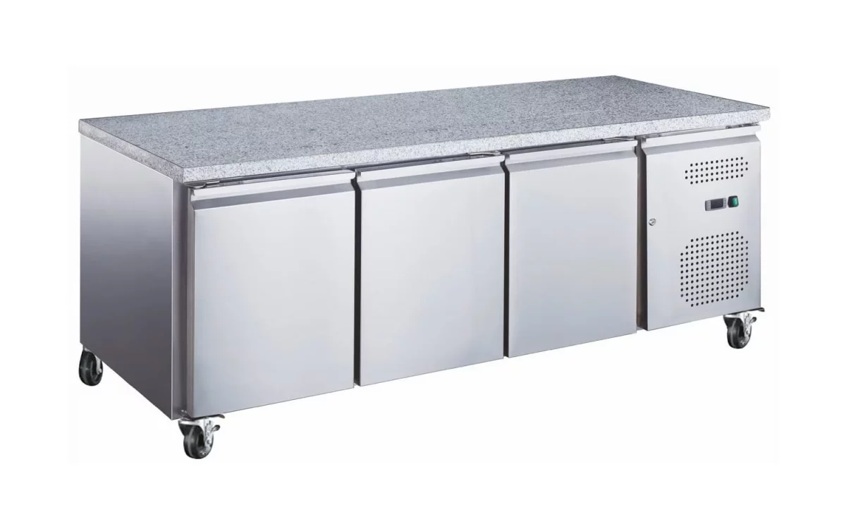 Tour Pâtissier Réfrigéré 3 Portes en Granit : Professionnels de la Pâtisserie