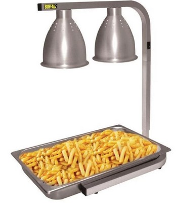 Lampe Chauffante Cuisine Professionnelle Suspendue 60cm - Infrarouge Température Réglable Pour Buffet Restaurant - VFDZ