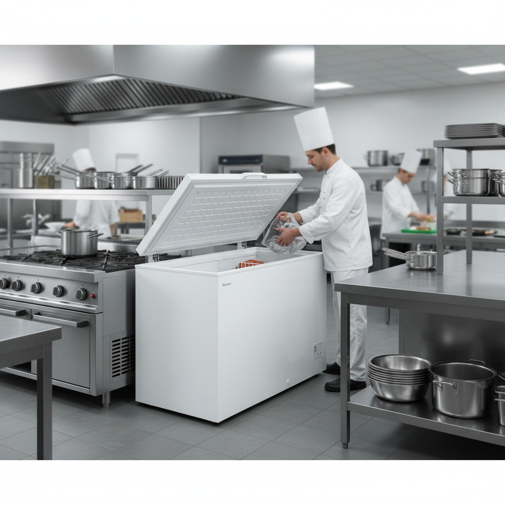 Bekijk Iceshop CF500A 411L vrieskist met scharnierende deur