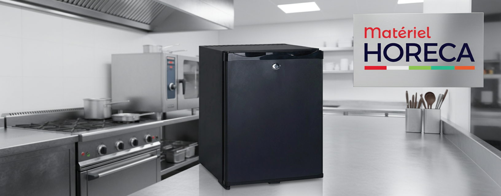 Iceshop GD40 40L absorptieminibar met massieve deur, afmetingen 402x465x560mm, stil