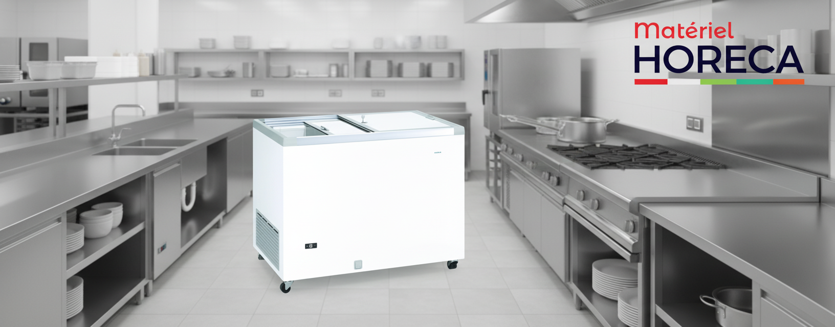 Congélateur coffre à crème glacée 400L Iceshop GTO400GI professionnel sector CHR