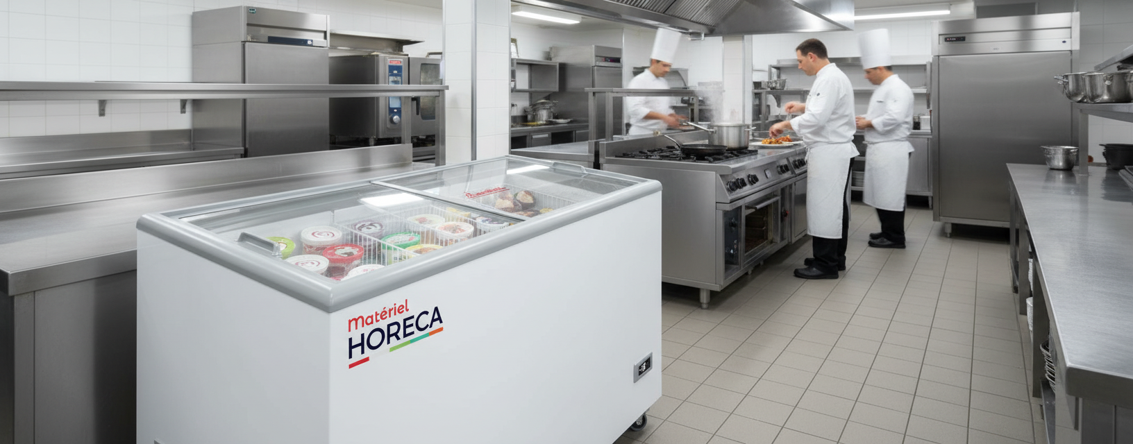 Cong&eacute;lateur coffre vitr&eacute; 500L Iceshop ICE500EGITVS - porte vitr&eacute;e et accessoires CHR