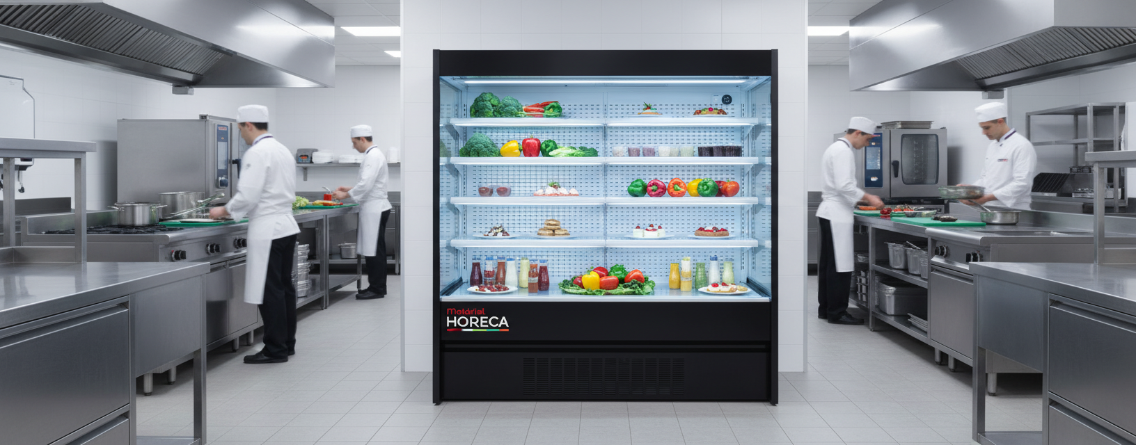 Vitrine réfrigérée murale 2m éclairage LED BLF-2066 Materiel Horeca professionnelle