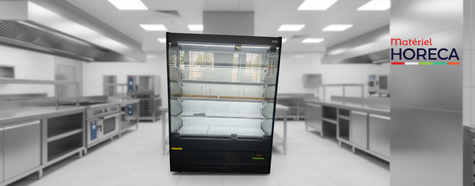 Vitrine murale positive à LED 2M portes battantes Materiel Horeca BLF-2066GA