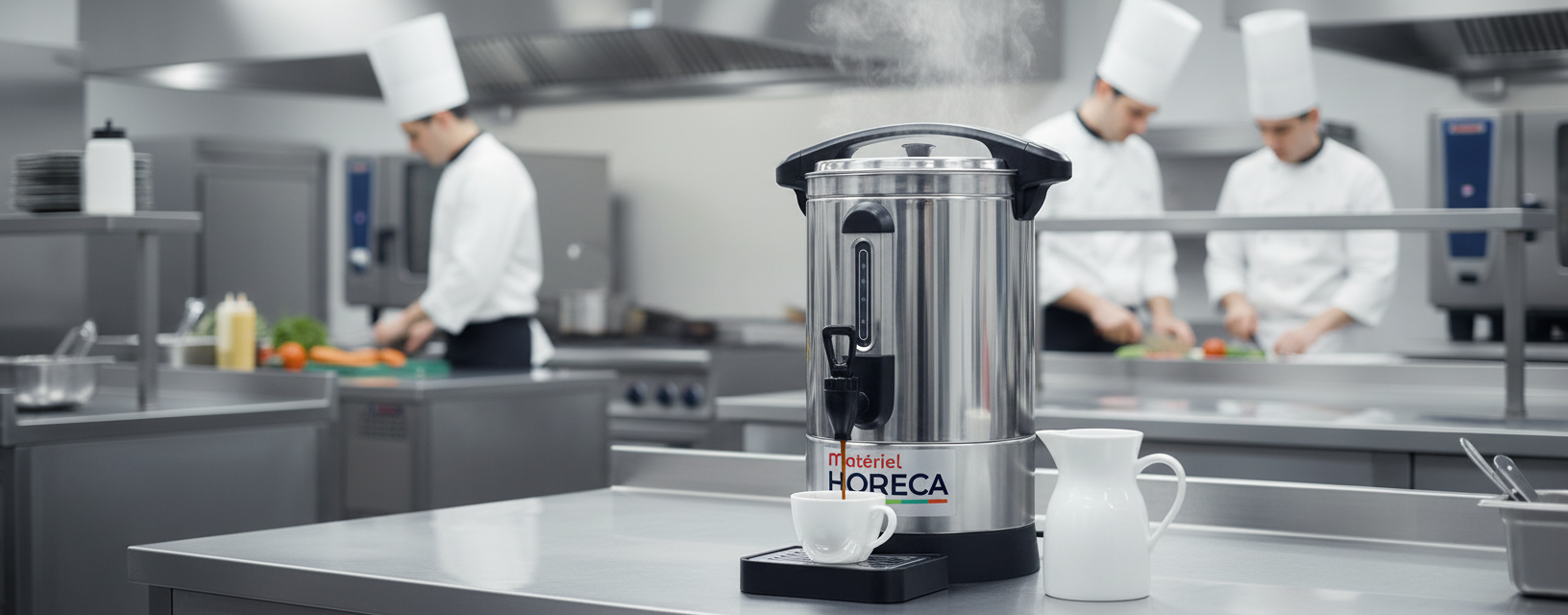 percolateur cafe 14 litres inox puissance 1500w materiel horeca