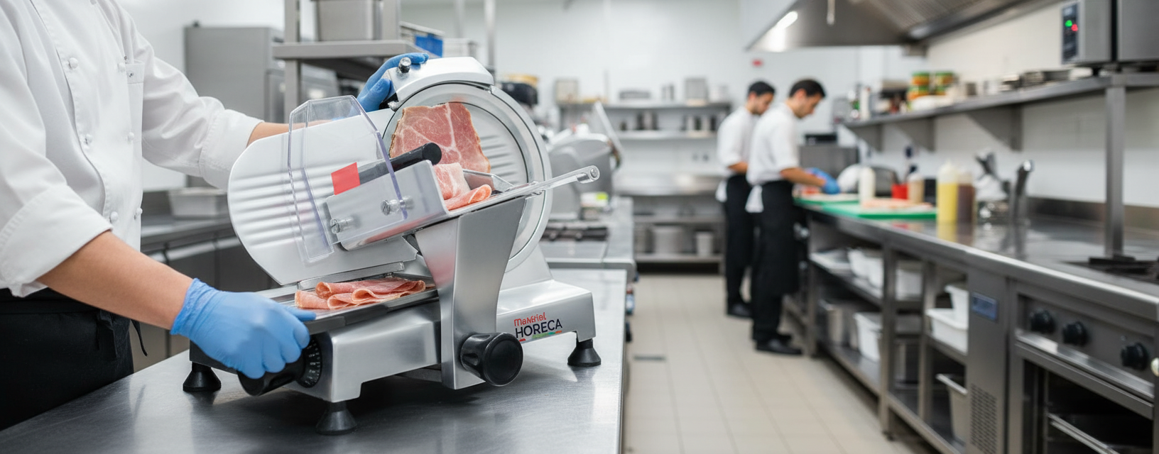 Trancheuse professionnelle GD-195 de Materiel Horeca lame 220 mm CHR