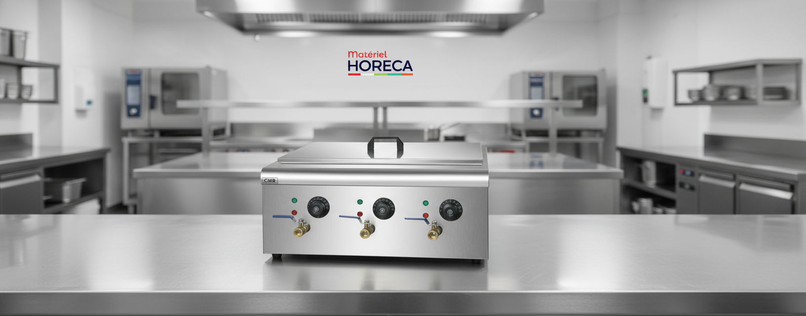 Cuiseur &agrave; p&acirc;tes x6 6000W Materiel Horeca GDPC-6M-B acier inox professional