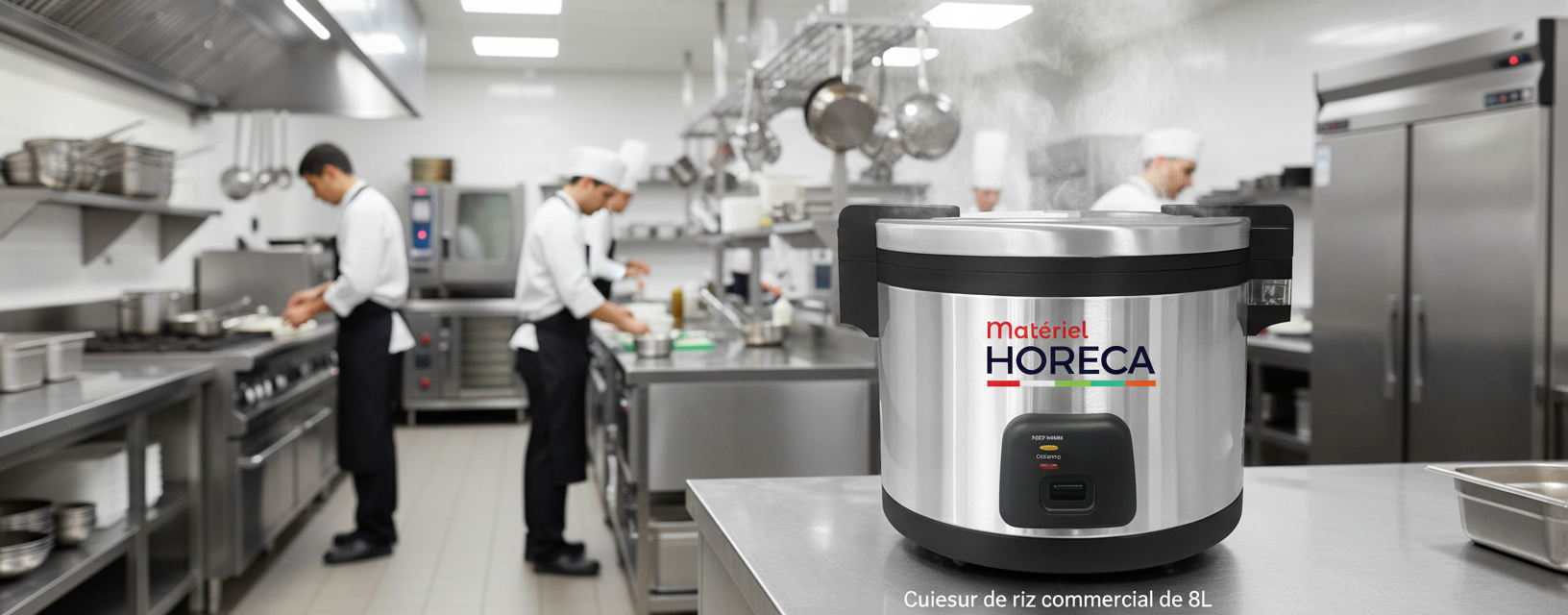 Cuiseur de riz professionnel 8L Materiel Horeca RT-3116E avec fonction maintien au chaud