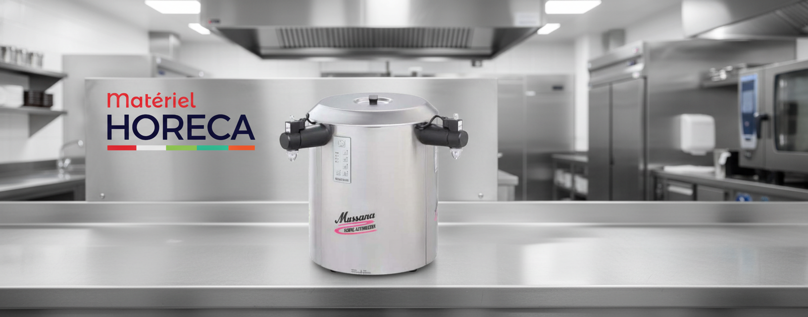 Machine &agrave; chantilly Mussana DUO 2 x 6 litres inox double sortie professionnelle