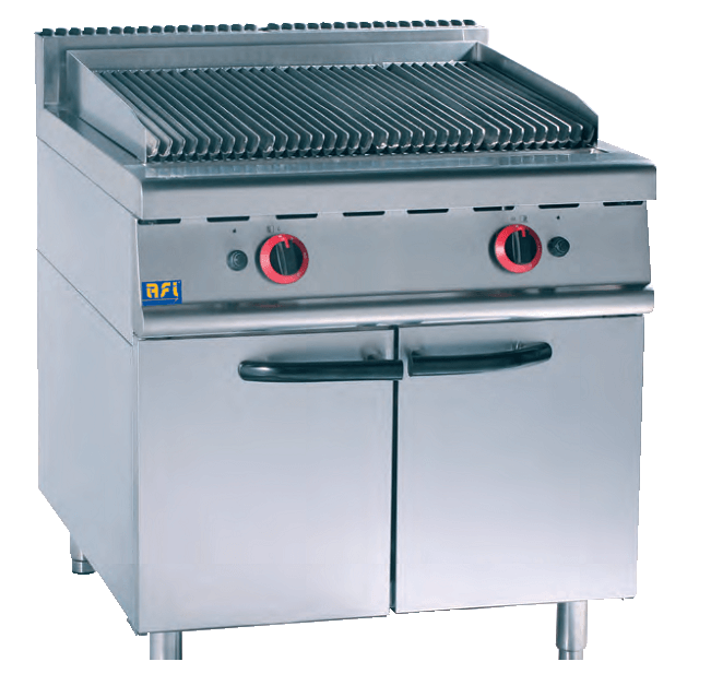 Grill &agrave; pierre de lave professionnel