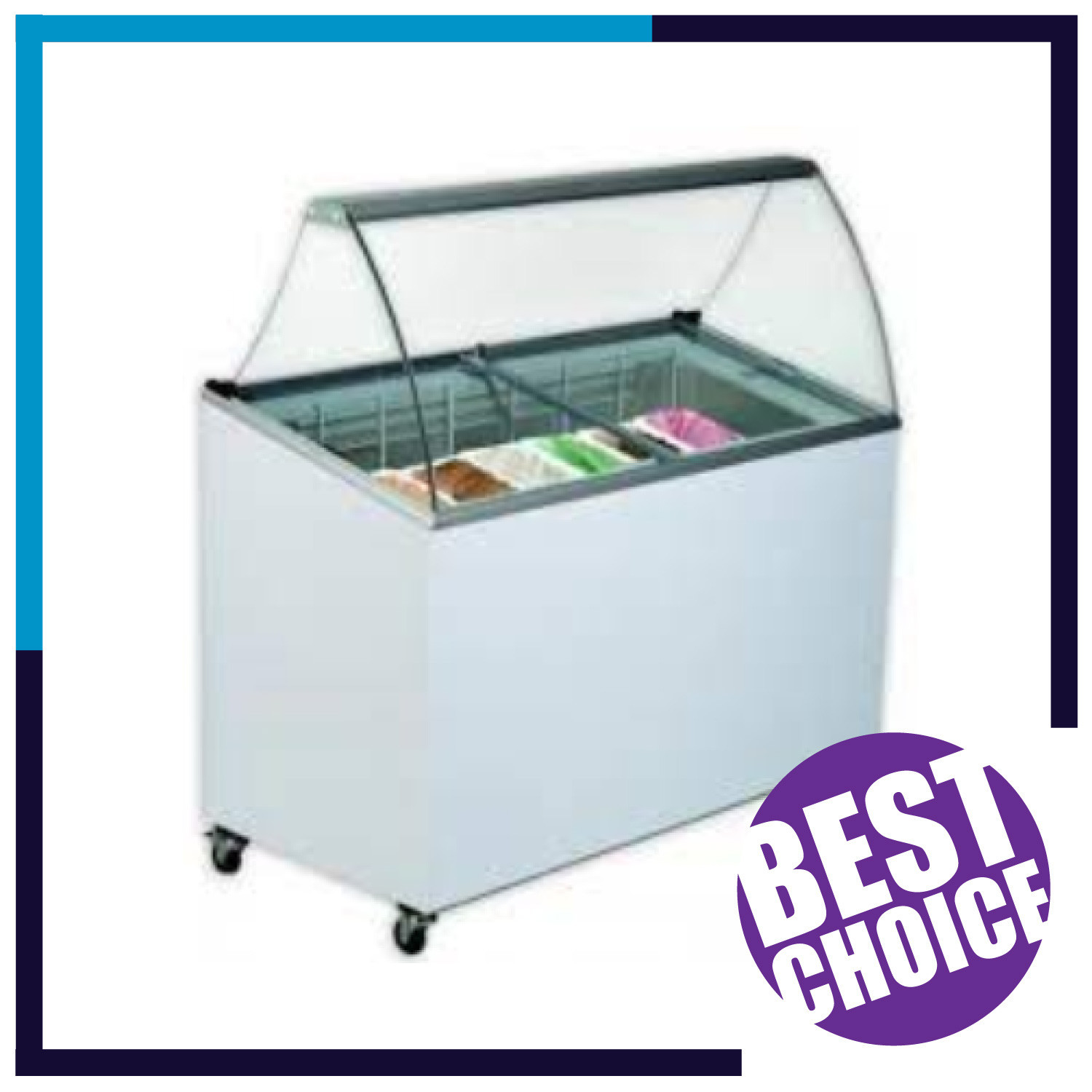 Vitrine à crème glacée ICE5+ - Vue intérieure