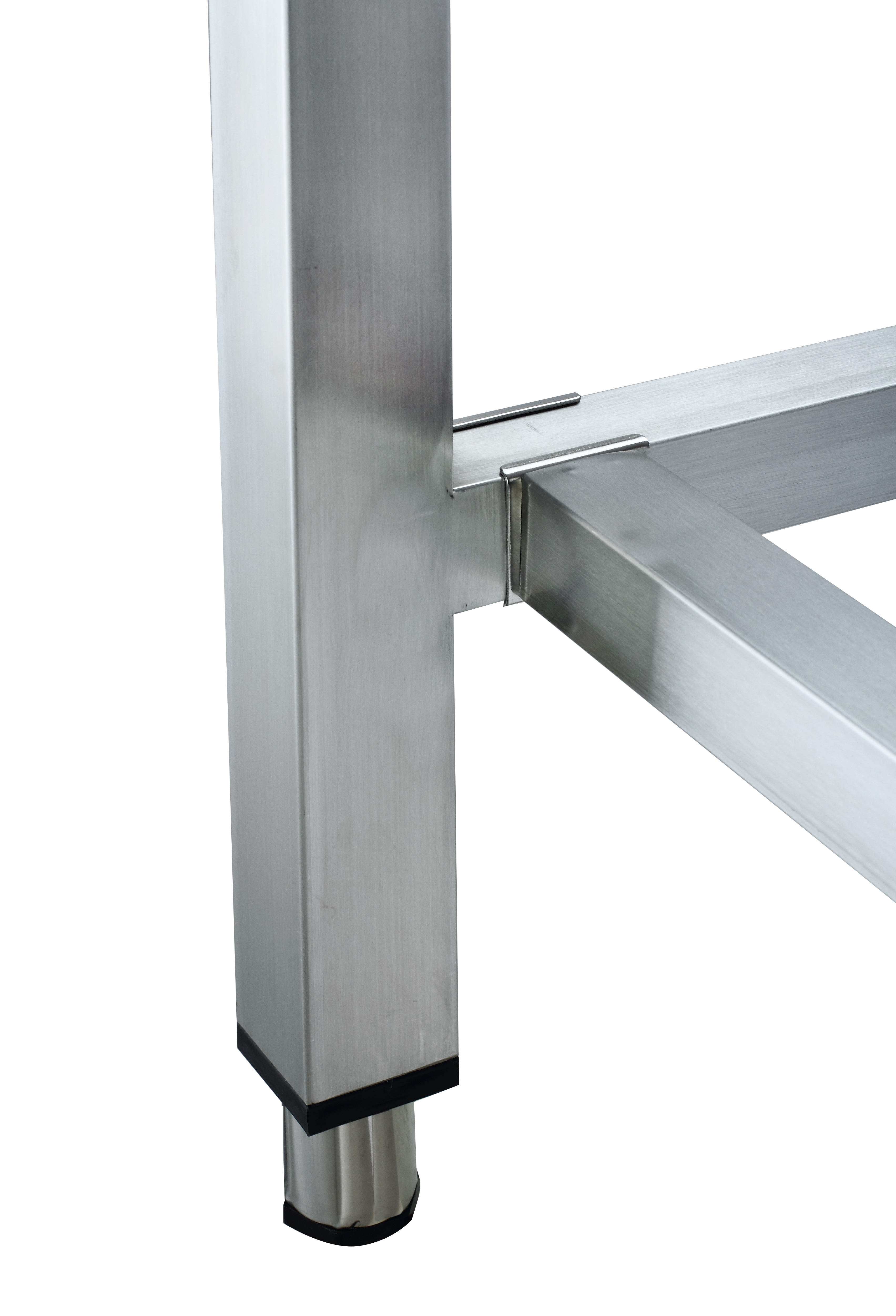 Détail de la Table Inox Avec Sous Tablette Et Dosseret 1600 x 700mm - Materiel Horeca