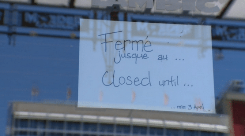 Fermeture de l'Horeca